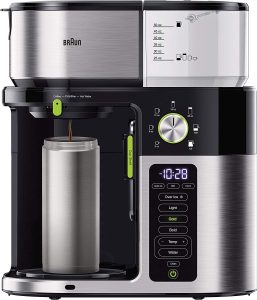 Braun MultiServe KF9150BK coffee maker with removable water reservoir